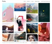 foto mini website template desktop screenshot