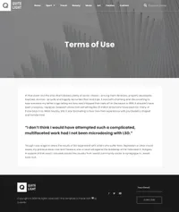 quitelight mini website template desktop screenshot