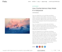 foto mini website template desktop screenshot