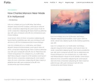 foto mini website template desktop screenshot