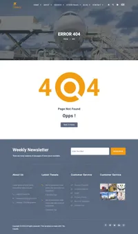 carries mini website template desktop screenshot