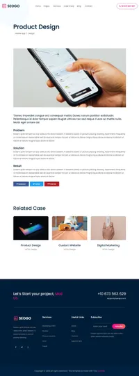 seogo mini website template desktop screenshot