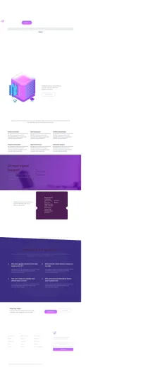 ecohosting mini website template desktop screenshot