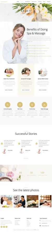 energen mini website template desktop screenshot