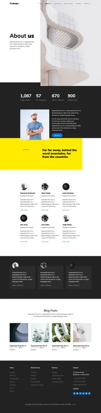reshape mini website template desktop screenshot
