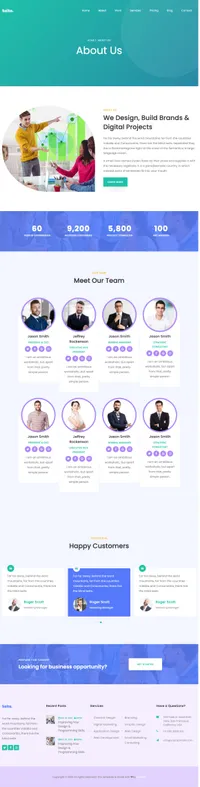 saita mini website template desktop screenshot