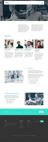 classy-ads mini website template desktop screenshot