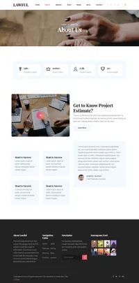 lawful mini website template desktop screenshot