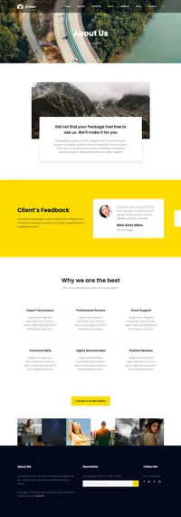 bitmap mini website template desktop screenshot