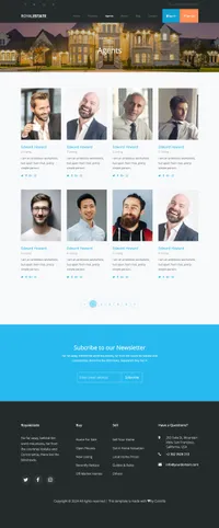 royalestate mini website template desktop screenshot