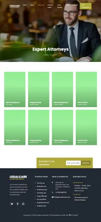 legalcare mini website template desktop screenshot