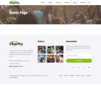charity-2 mini website template desktop screenshot