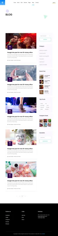 creative-agency-2-2 mini website template desktop screenshot