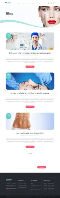 drpro mini website template desktop screenshot