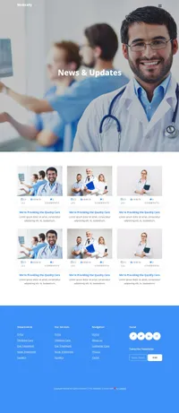 medically mini website template desktop screenshot