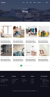 ecoverde mini website template desktop screenshot