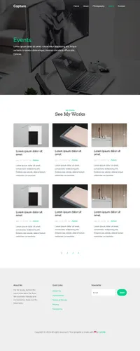mighty mini website template desktop screenshot
