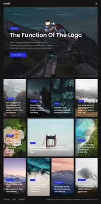 cassi mini website template desktop screenshot