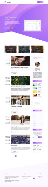 gaas mini website template desktop screenshot
