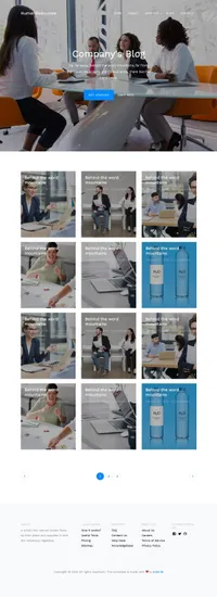 humanresources mini website template desktop screenshot