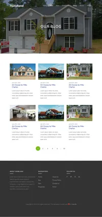 homeland mini website template desktop screenshot