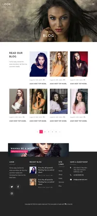 look mini website template desktop screenshot