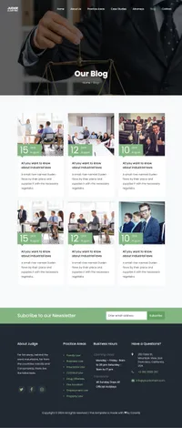 judge mini website template desktop screenshot