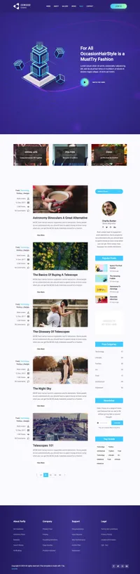 comodo mini website template desktop screenshot