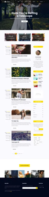 bitmap mini website template desktop screenshot