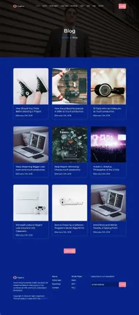 cryptian mini website template desktop screenshot