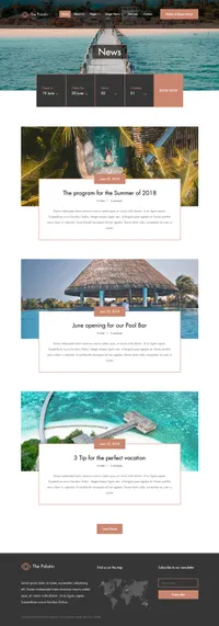 the-palatin mini website template desktop screenshot