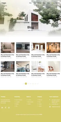 findstate mini website template desktop screenshot