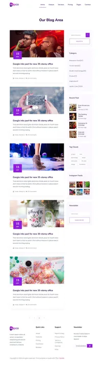 appco mini website template desktop screenshot