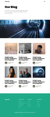 consulting mini website template desktop screenshot