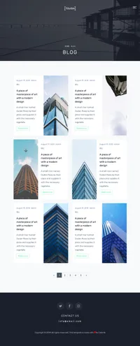tough mini website template desktop screenshot