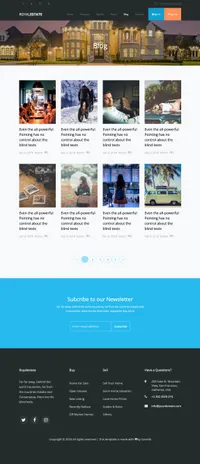 royalestate mini website template desktop screenshot