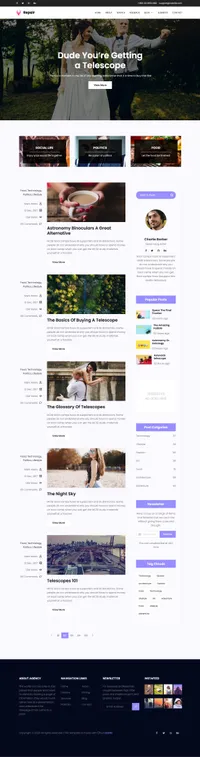 repair mini website template desktop screenshot
