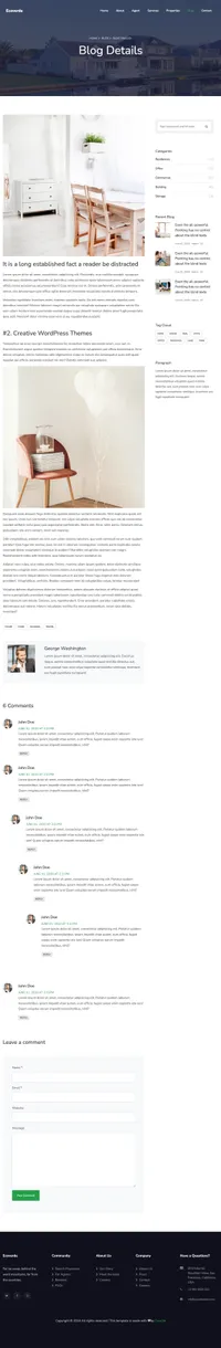ecoverde mini website template desktop screenshot