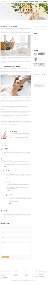 energen mini website template desktop screenshot