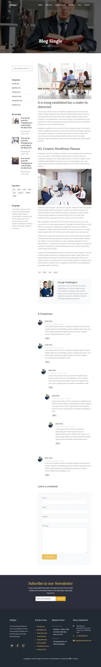 whisper mini website template desktop screenshot