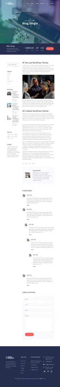 wisdom mini website template desktop screenshot