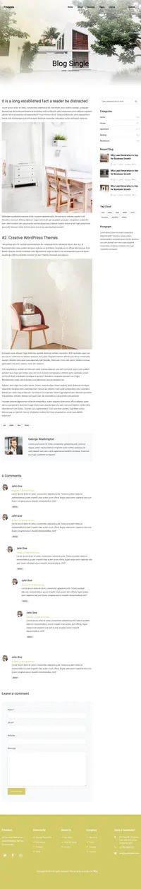 findstate mini website template desktop screenshot