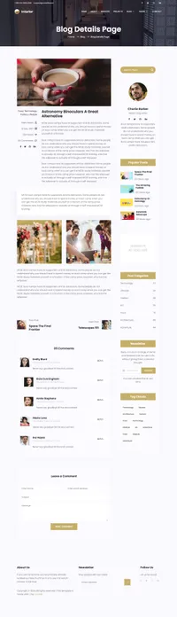 interior mini website template desktop screenshot