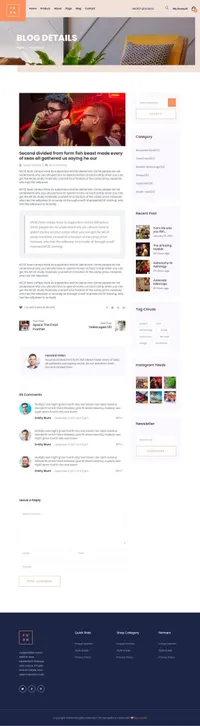 furn mini website template desktop screenshot