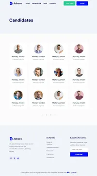 jobsco mini website template desktop screenshot