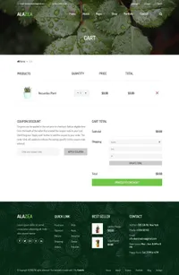 alazea mini website template desktop screenshot