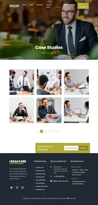 legalcare mini website template desktop screenshot