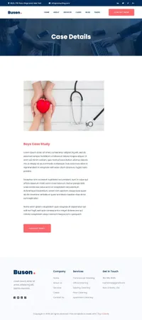 buson mini website template desktop screenshot