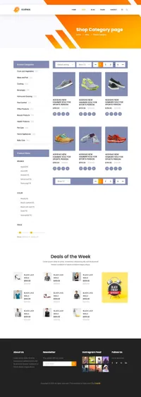 karma mini website template desktop screenshot