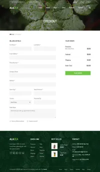 alazea mini website template desktop screenshot